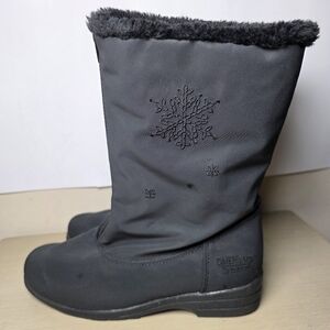 Totes Black Winter Snow Boots Women 9W Waterproof